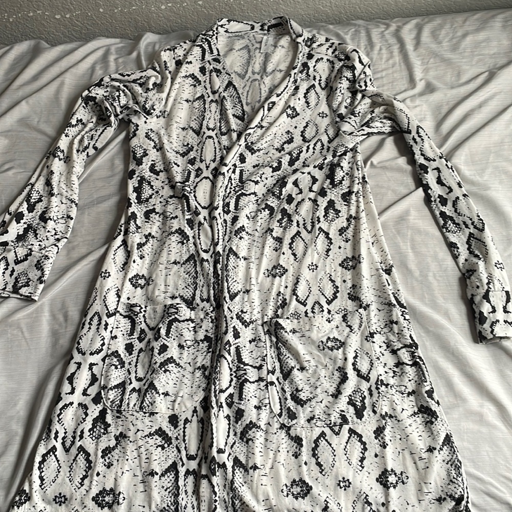 Snakeskin lightweight cardigan